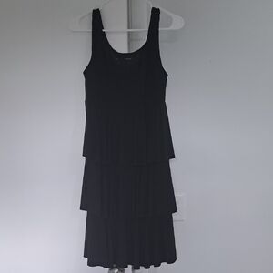 Elegant Black Tiered Dress